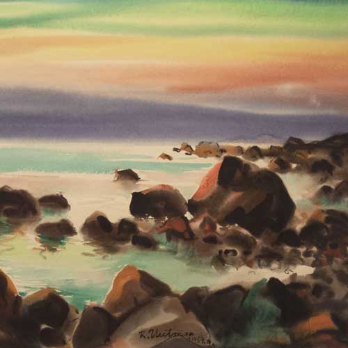 Richard Uutmaa "Õhtu rannal"