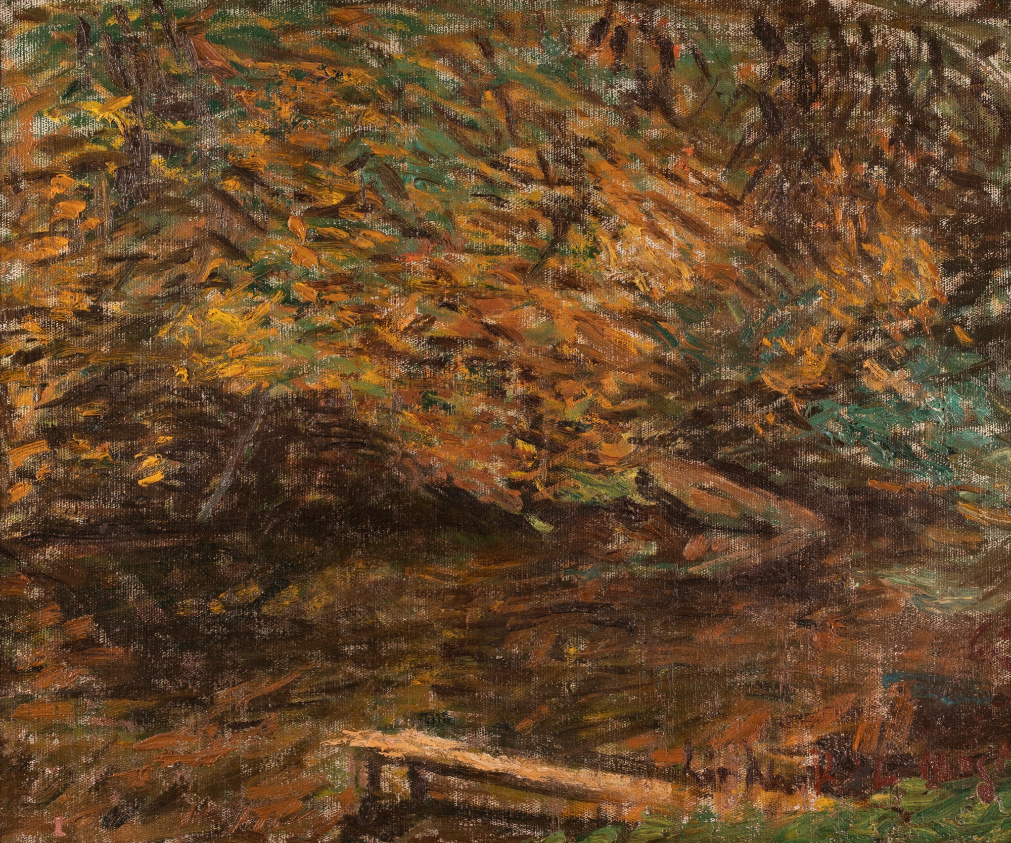 Linda Kits-Mägi "Autumnal Landscape With a River"