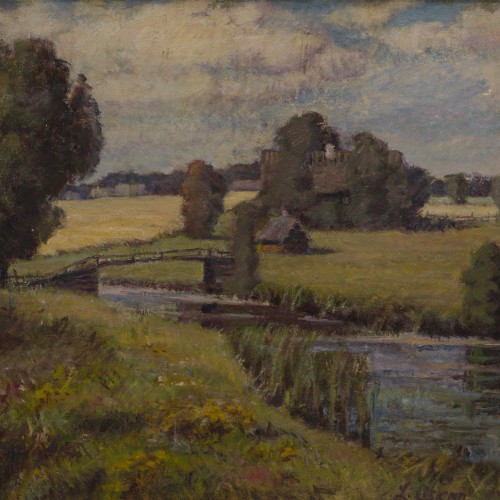 Ludvig Oskar "Landscape With Bridge"