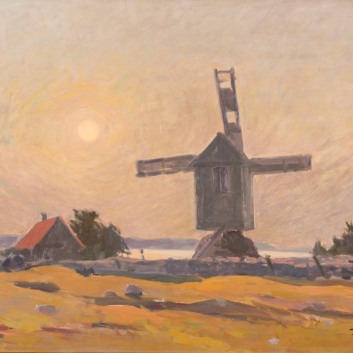 Richard Uutmaa "Landscape with a Windmill"