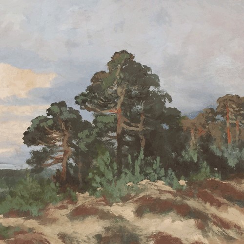 Eduard Poland "Pines On a Hill"