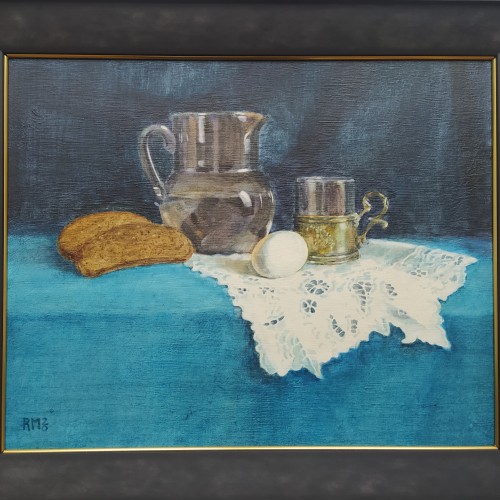 Natüürmort sinise laualinaga laual (18335.9060)