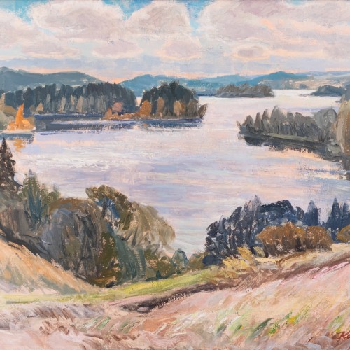 Kalju Nagel "Autumn by the Lake"