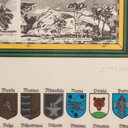 Cultural Historical map of Estonia "Green Estonia" (18912.11551)
