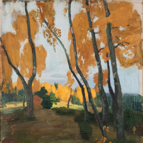 Paul Raud "Autumn Birch trees"