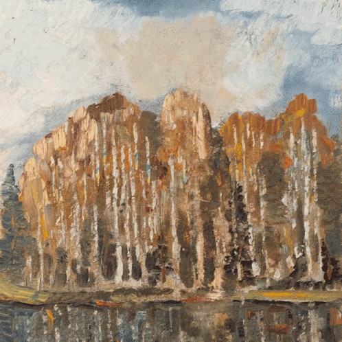 Konstantin Süvalo "Landscape With Birches"