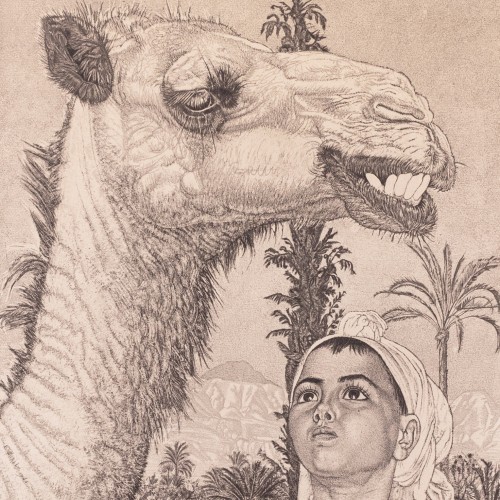 Eduard Wiiralt "Berber Girl with a Camel"