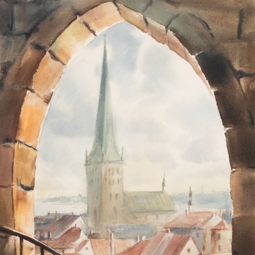 Julius Gentalen "View on St. Olaf's Church"