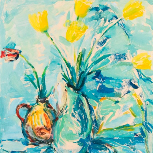 Gustav Raud "Still Life with Tulips"
