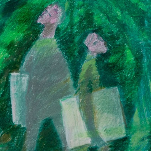 Artists in a Forest