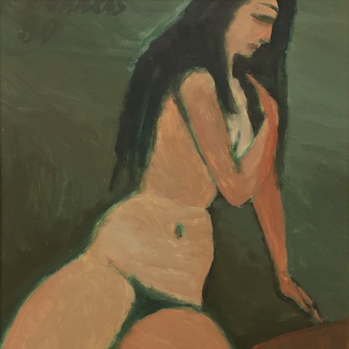 Nude on Green Backround (20528.19816)