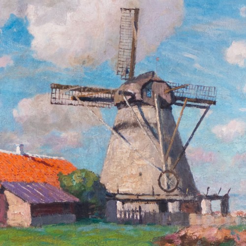 Andrei Jegorov "Landscape with a Windmill"