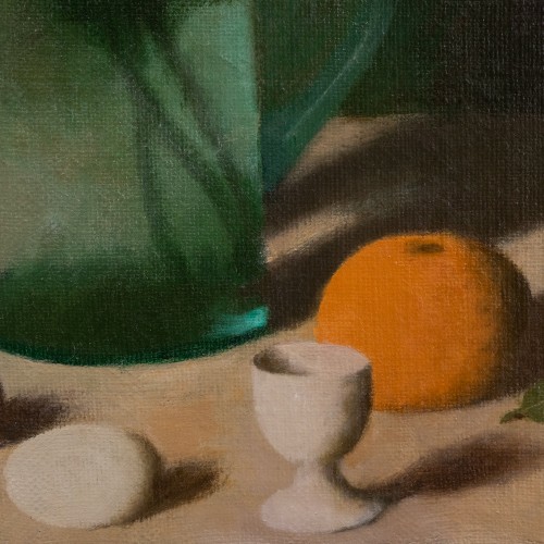 White Peonies with Two Eggs and Two Grapefruits (20687.19743)