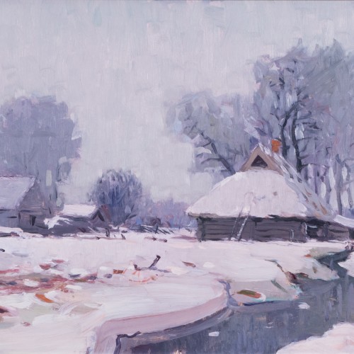 Richard Uutmaa "Talvine maastik"