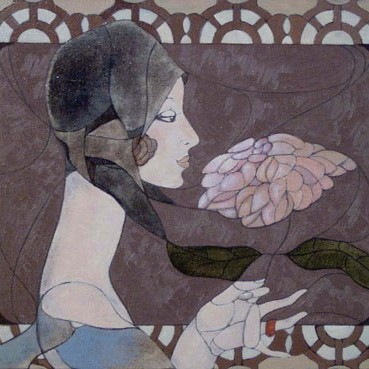 Margarita Jefimova "Tütarlaps lillega"