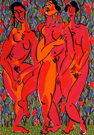 Marko Mäetamm "Siniste lilledega punased naised"