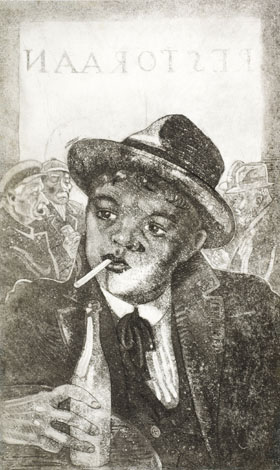 Eduard Wiiralt "Restoran (Kunstnik A. Möldroo portree)"