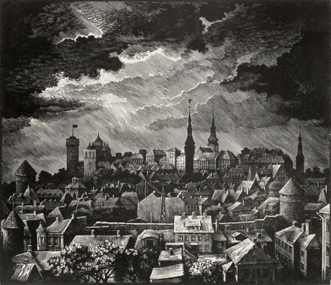 Ernst Kollom "Vana Tallinna panoraam"
