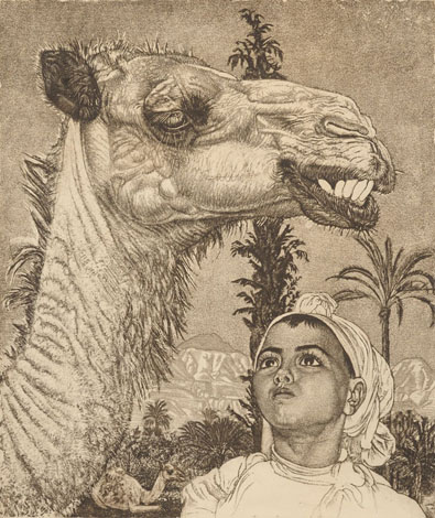 Eduard Wiiralt "Berberi tüdruk kaameliga"