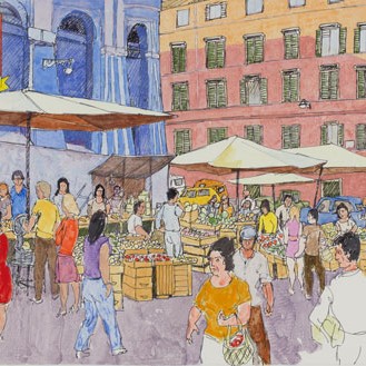 Turg Roomas (Market at Via in Arcione)