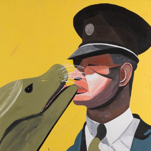 Londoni loomaaia valvur saab suudluse sõbralikult merilõvilt