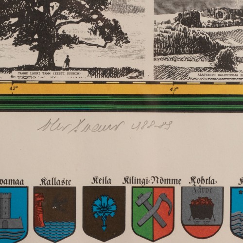 Eesti kultuurilooline kaart "Roheline Eesti" 142/475 (18912.11552)