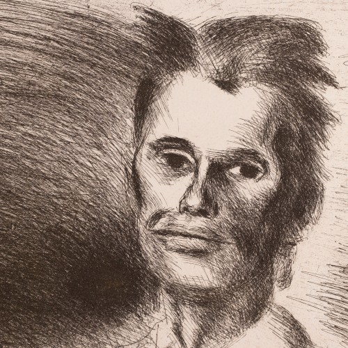 Blind Man Reads a Book (Self-Portrait) (19052.12744)