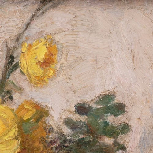 Yellow Roses in a Vase (19087.14427)