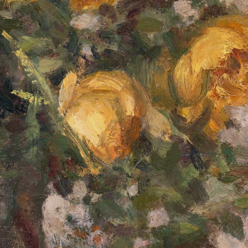 Yellow Roses in a Vase (19087.14429)