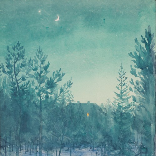Pääsküla During a Winter Night