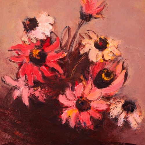 Ann Audova "Asters with Red"