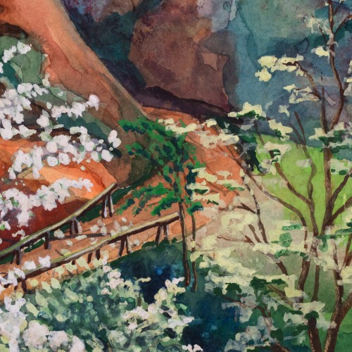 Landscape with Blooming Trees (20431.21492)