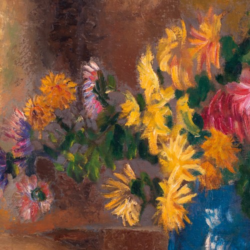 Lilled sinise vaasiga (20540.19356)
