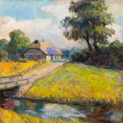 Märt Bormeister "Landscape with a Farm"