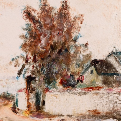 Jaan Grünberg "Landscape with Houses"
