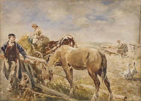 Gregor von Bochmann "Lahtirakendatud hobune"
