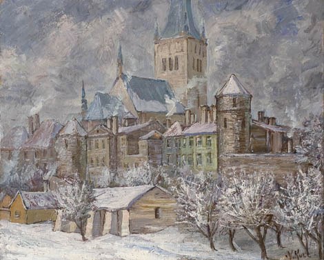 Nikolai Kull "Talvine vaade Tallinnale"