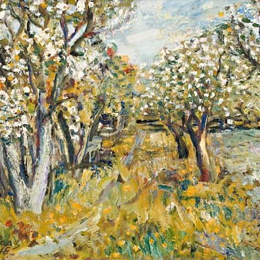 Otto Paas "Õitsvad õunapuud"