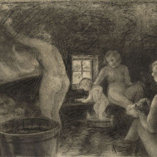 Naised saunas